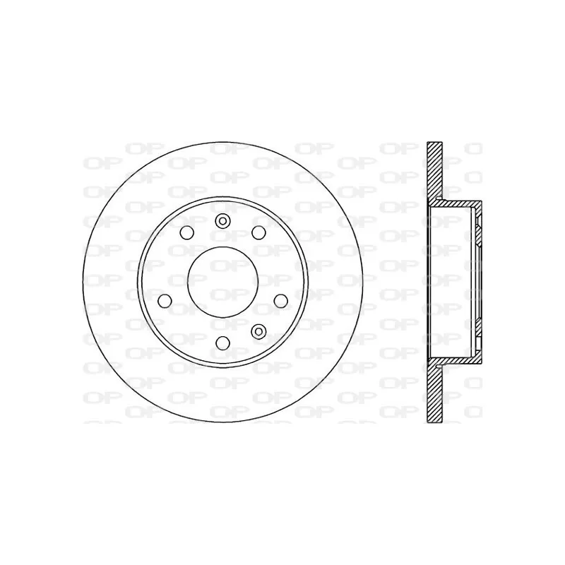 Jeu de 2 disques de frein avant OPEN PARTS BDR1853.10