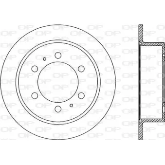 Jeu de 2 disques de frein arrière OPEN PARTS BDR1860.10