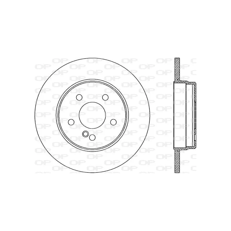 Jeu de 2 disques de frein arrière OPEN PARTS BDR1861.10