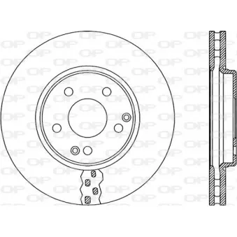 Jeu de 2 disques de frein avant OPEN PARTS BDR1863.20