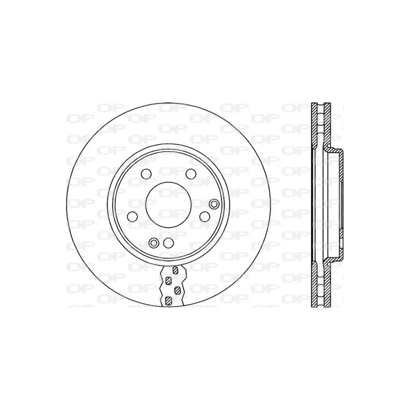 Jeu de 2 disques de frein avant OPEN PARTS BDR1863.20