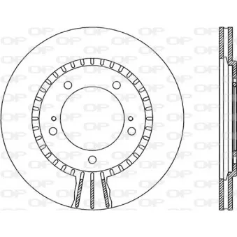 Jeu de 2 disques de frein avant OPEN PARTS BDR1868.20