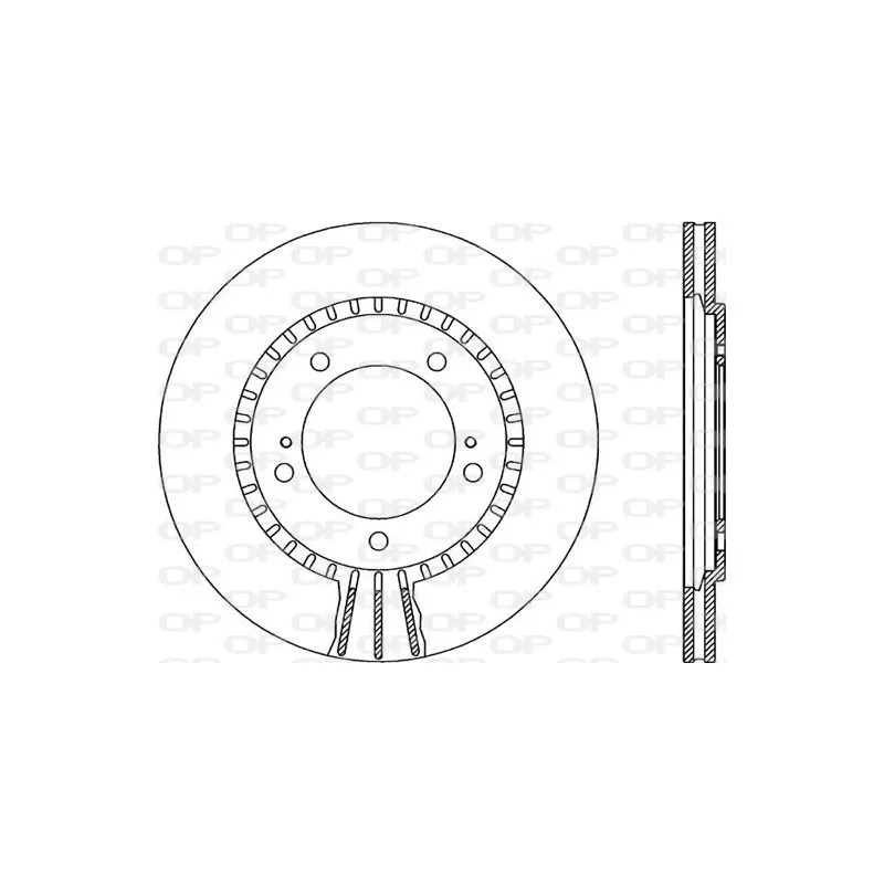 Jeu de 2 disques de frein avant OPEN PARTS BDR1868.20