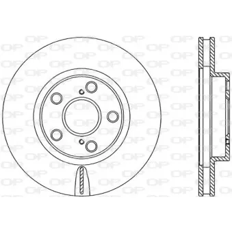 Jeu de 2 disques de frein avant OPEN PARTS BDR1874.20