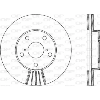 Jeu de 2 disques de frein avant OPEN PARTS BDR1875.20
