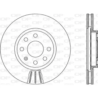 Jeu de 2 disques de frein avant OPEN PARTS BDR1880.20