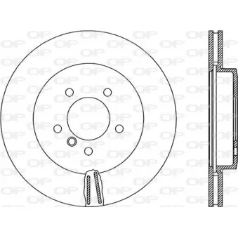 Jeu de 2 disques de frein avant OPEN PARTS BDR1881.20