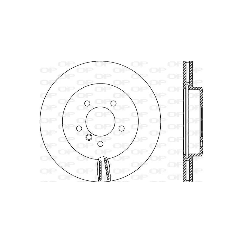 Jeu de 2 disques de frein avant OPEN PARTS BDR1881.20