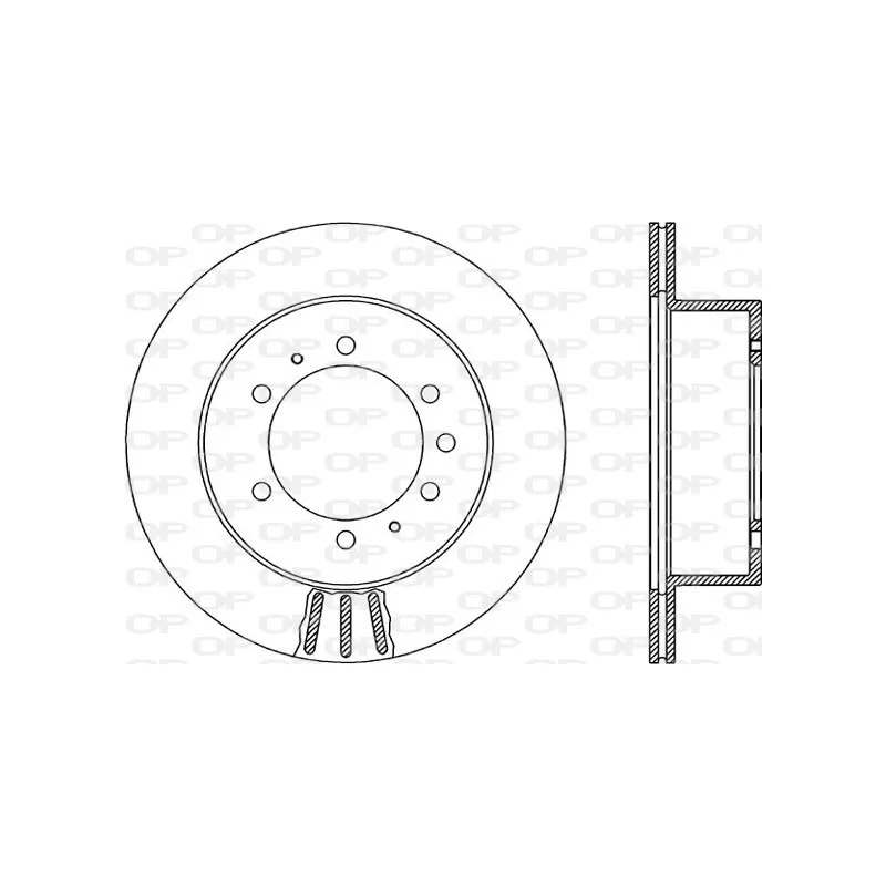 Jeu de 2 disques de frein arrière OPEN PARTS BDR1884.20