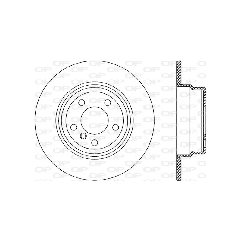 Jeu de 2 disques de frein arrière OPEN PARTS BDR1891.10