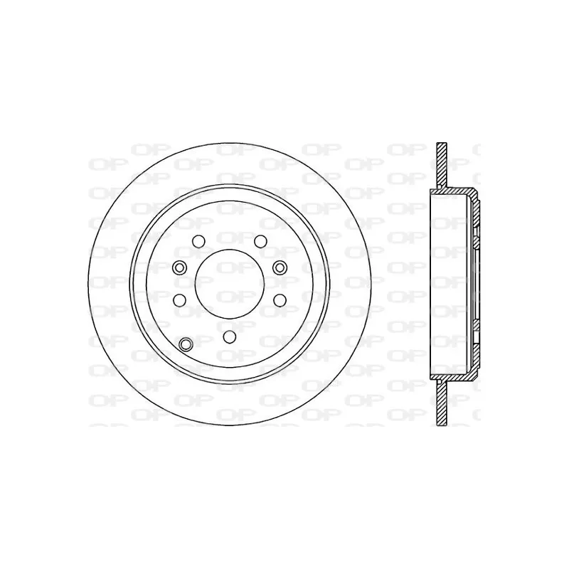 Jeu de 2 disques de frein arrière OPEN PARTS BDR1892.10