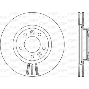 Jeu de 2 disques de frein avant OPEN PARTS BDR1898.20