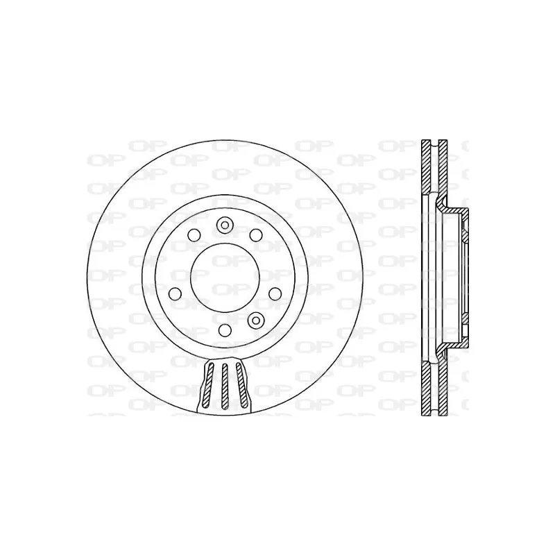 Jeu de 2 disques de frein avant OPEN PARTS BDR1898.20