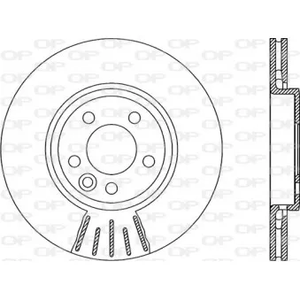 Jeu de 2 disques de frein avant OPEN PARTS