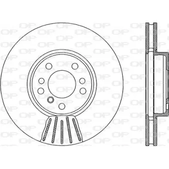 Jeu de 2 disques de frein avant OPEN PARTS BDR1903.20