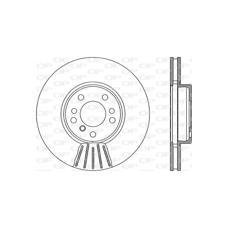 Jeu de 2 disques de frein avant OPEN PARTS BDR1903.20