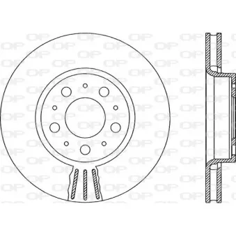 Jeu de 2 disques de frein avant OPEN PARTS BDR1910.20