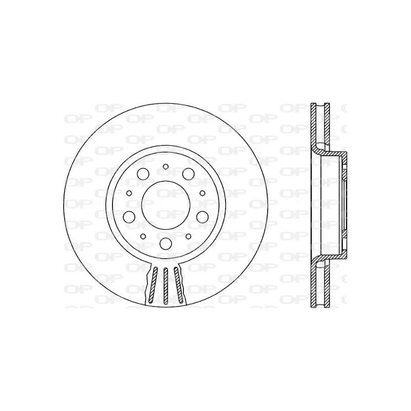 Jeu de 2 disques de frein avant OPEN PARTS BDR1910.20