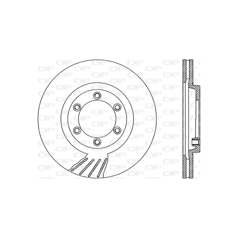 Jeu de 2 disques de frein avant OPEN PARTS BDR1913.20