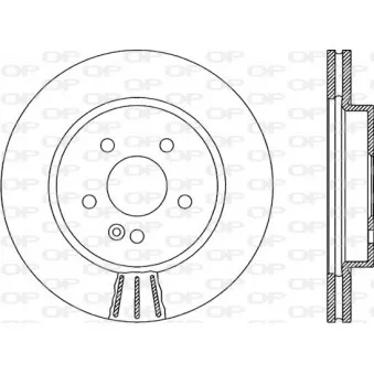 Jeu de 2 disques de frein avant OPEN PARTS BDR1915.20