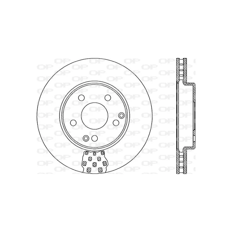 Jeu de 2 disques de frein avant OPEN PARTS BDR1916.20