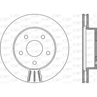 Jeu de 2 disques de frein avant OPEN PARTS BDR1917.20