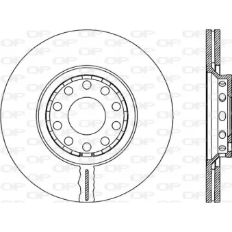Jeu de 2 disques de frein avant OPEN PARTS BDR1924.20