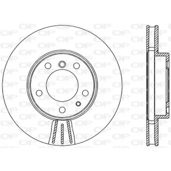 Jeu de 2 disques de frein avant OPEN PARTS BDR1926.20