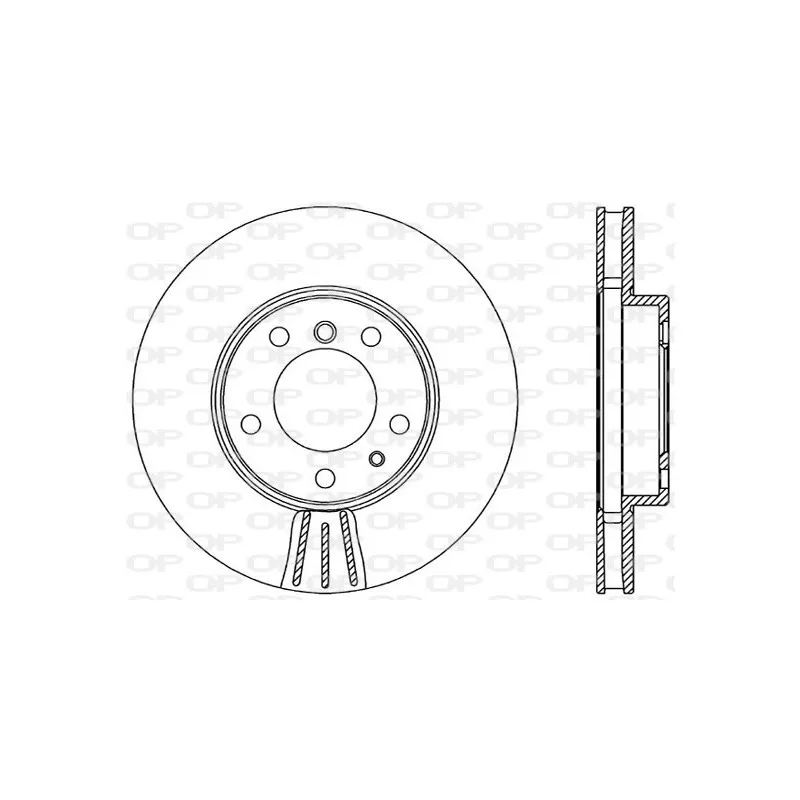 Jeu de 2 disques de frein avant OPEN PARTS BDR1926.20
