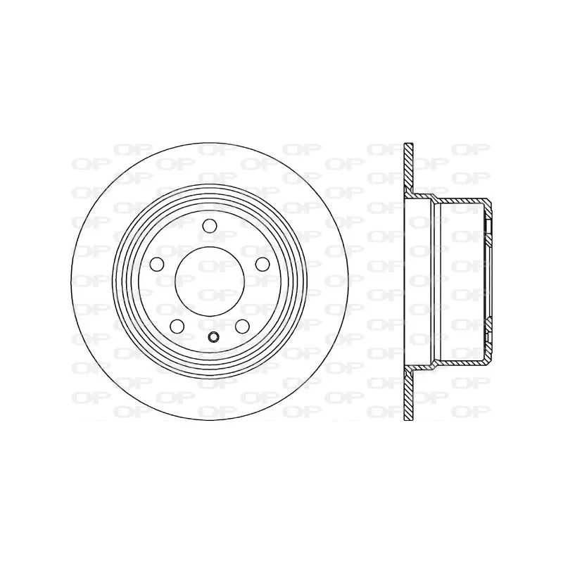 Jeu de 2 disques de frein arrière OPEN PARTS BDR1927.10
