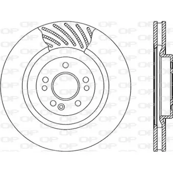 Jeu de 2 disques de frein avant OPEN PARTS BDR1933.20