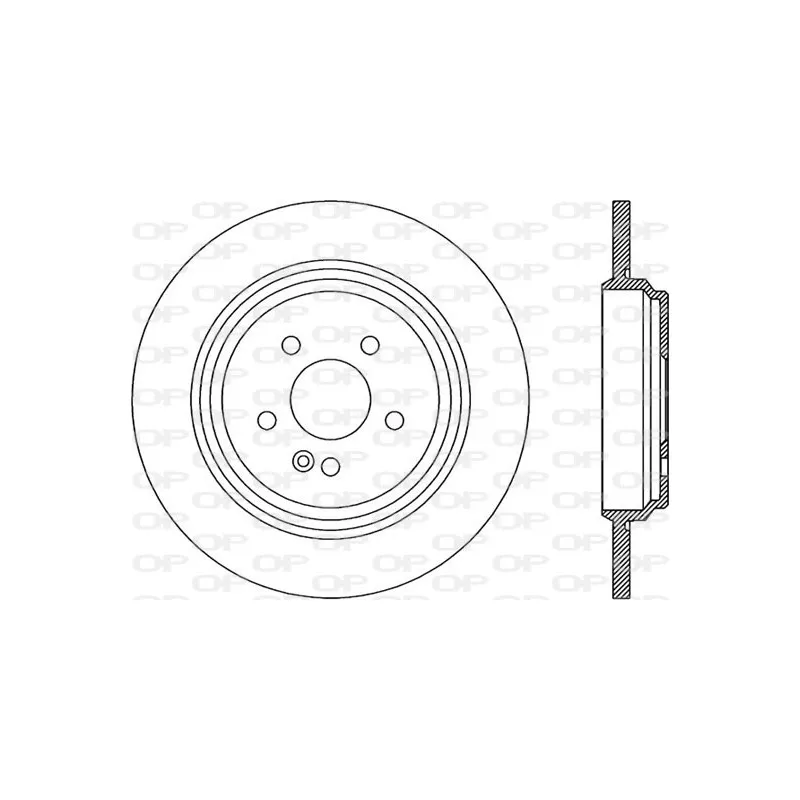 Jeu de 2 disques de frein arrière OPEN PARTS BDR1934.10