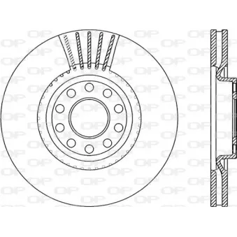 Jeu de 2 disques de frein avant OPEN PARTS BDR1942.20