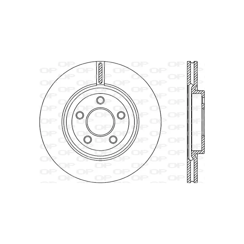 Jeu de 2 disques de frein avant OPEN PARTS BDR1945.20