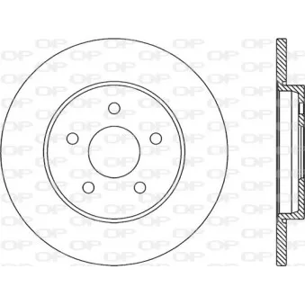 Jeu de 2 disques de frein arrière OPEN PARTS BDR1948.10