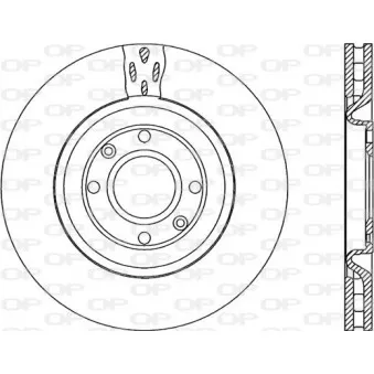 Jeu de 2 disques de frein avant OPEN PARTS BDR1956.20