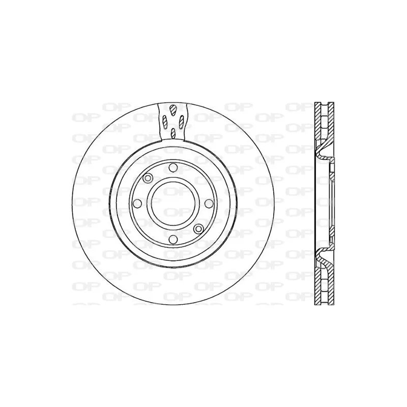 Jeu de 2 disques de frein avant OPEN PARTS BDR1956.20