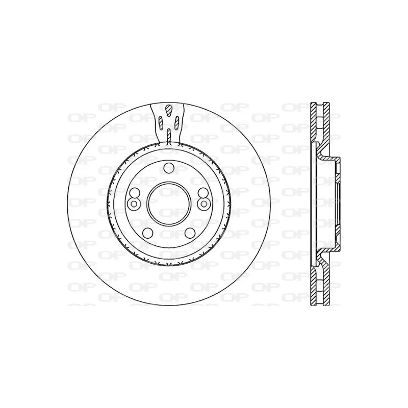 Jeu de 2 disques de frein avant OPEN PARTS BDR1957.20