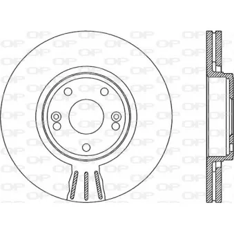 Jeu de 2 disques de frein avant OPEN PARTS BDR1959.20