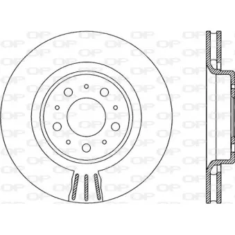 Jeu de 2 disques de frein avant OPEN PARTS BDR1965.20
