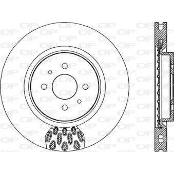 Jeu de 2 disques de frein avant OPEN PARTS BDR1973.20