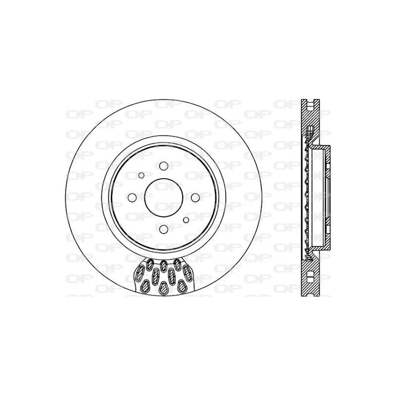 Jeu de 2 disques de frein avant OPEN PARTS BDR1973.20