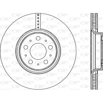 Jeu de 2 disques de frein avant OPEN PARTS BDR1976.20