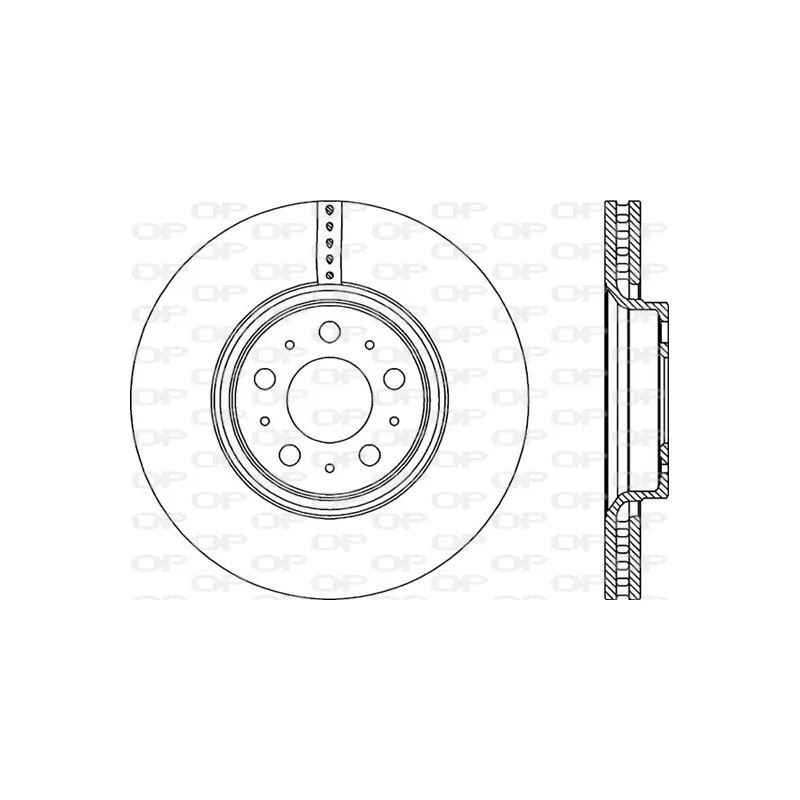 Jeu de 2 disques de frein avant OPEN PARTS BDR1976.20