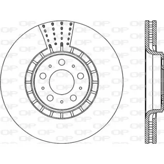 Jeu de 2 disques de frein avant OPEN PARTS BDR1977.20