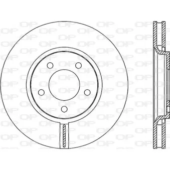 Jeu de 2 disques de frein avant OPEN PARTS