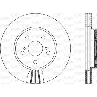 Jeu de 2 disques de frein avant OPEN PARTS BDR1982.20