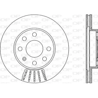 Jeu de 2 disques de frein avant OPEN PARTS BDR1983.20