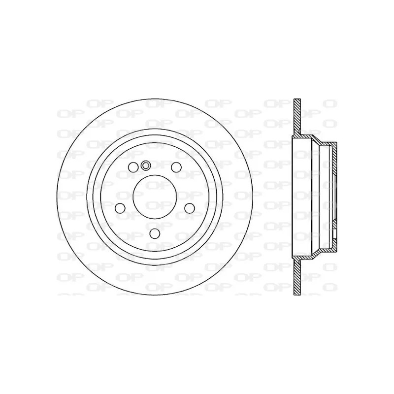 Jeu de 2 disques de frein arrière OPEN PARTS BDR1995.10