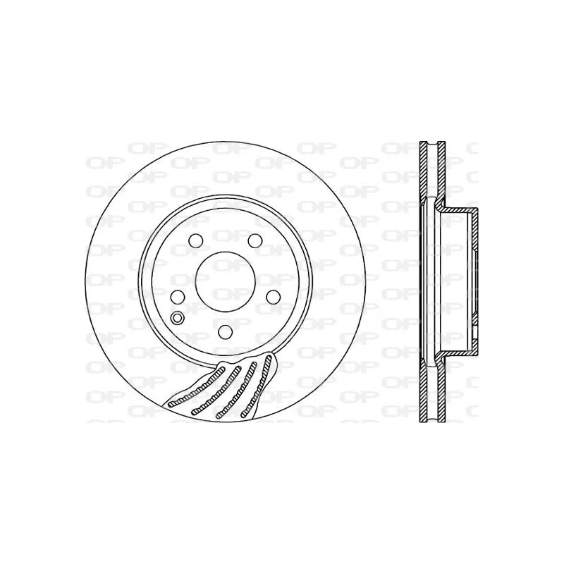 Jeu de 2 disques de frein avant OPEN PARTS BDR1997.20